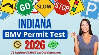Indiana BMV Learner's Permit Practice Test 2025: Pass Your Written DMV Knowledge Exam FIRST TRY!