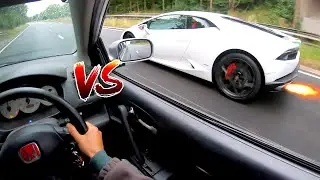 RACING Random people in my CIVIC TYPE R POV!
