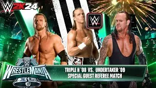 WWE 2k24 &mdash; Triple H '08 против Undertaker '09: специальный приглашенный рефери Шон Майклз на Wres...