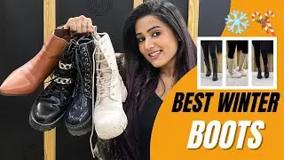 Must have WINTER BOOTS 🥾❄️ | trendy collection || TryOn | gimaashi
