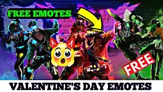 FREE FIRE ALL VALENTINE'S DAY EMOTES REVIEW|FREE FIRE EMOTES|VALENTINE'S DAY|FREE FIRE NEW EVENT...