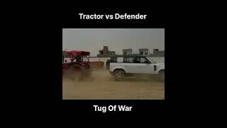 Tractor vs Defender Tug Of War #shorts #defender #car