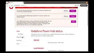Vodafone Power Hub 2025 Web Admin Pages
