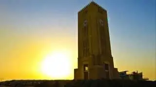 kuwait University tower clock - time lapse