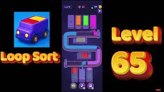 Loop Sort Level 65 Walkthrough 🚚🧩 | Truck Puzzle Game | Solutionguruji