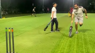 Box cricket | Artificial Grass | 7 over match | plastic bat | tennis ball cricket | Flood light