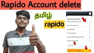 rapido account delete / rapido account deactivated  / how to delete rapido account / tamil
