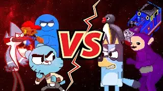 Team Cartoon Network VS Team BBC | MUGEN FLAME Battle 4v4 (Simul) Request 30