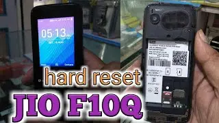jio phone f10q hard reset | mobile hang problem 100% ok / google bypass / ManojRawal