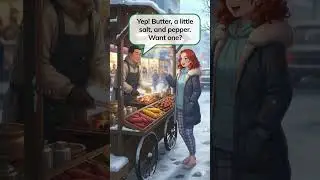 🍗Street Food Heaven! | Ordering Local Snacks in English 🍠 | Real-Life Dialogue for Beginners english