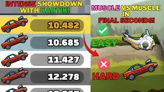 INTENSE HCR2 Showdown with KARTIK! 🔥 Muscle Car vs Hoverbike in Final Seconds!