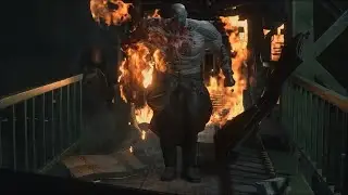 Resident Evil 2 Remake Gameplay Walkthrough (Part-5) Super Tyrant Vs Leon Ending 