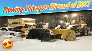 Plowing Chicago's Blizzard of 2021 - Commercial Snow Removal | Come Plow With Me