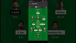 KOL vs RCB. Kolkata vs Royal Challengers Bangalore. TATA IPL. @fantasyexpertpooja #fantasy #ipl