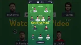 LSG vs MI DREAM TEAM PREDICTION 🤝 #lsgvsmi #lsgvsmimatchprediction #ipl2025 #d11fantasyforecast
