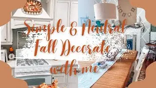 Simple & Neutral Fall Decor | Fall Decorate with Me | Farmhouse Fall Decor