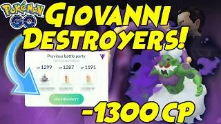How to Beat Giovanni Shadow TORNADUS With a Team Below 1300cp in Pokemon GO!