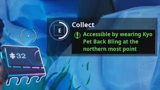 ✅ Fortnite Fortbite #32 - Accessible by wearing KYO pet Back Bling at the northern most point