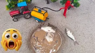 Catch fish using mini water pump | fishing exciting | diy tractor | ⁨@MiniRvCreator⁩