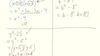 Factorising using difference of two squares