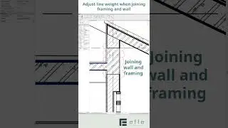 Adjust line weight when joining Wall  #revittutorials, #joiningwall, #joiningframing, #effe