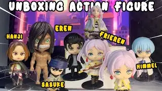 UNBOXING ACTION FIGURE ATTACK ON TITAN,  SASUKE, FRIEREN DAN HIMMEL BEYOND JOUNEY'S