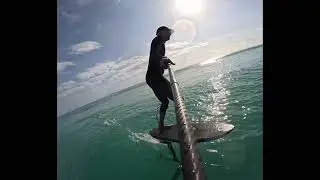 Foil Drive Surfing Wipeout, Jupiter, Florida, 4/11/25