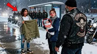 Homeless Girl Gave Her Only Blanket to Freezing Baby — What 250 Hells Angels Did Next...