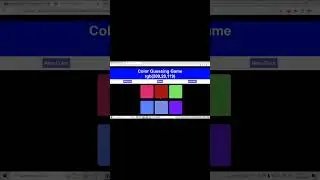 Color Guessing Game HTML CSS JavaScript Project @Justforcode