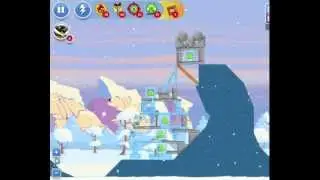 Angry Birds Friends Facebook - Winter Tournament Level 4 3 Star Walkthrough Week 1 Christmas