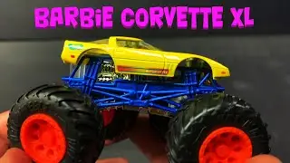 Barbie Corvette - Hot Wheels Monster Trucks