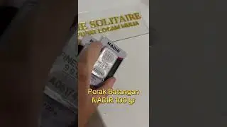 Perak batangan NADIR 999.9 100g tersedia di The Solitaire! #perak #logammulia #nadir