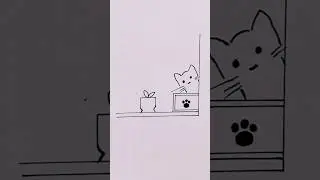 🐱🐾#easydrawing #art#writing #calligraphy #painting#drawing #shortsfeed #sketch #diy#satisfying