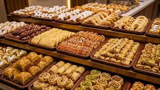 Fresh Special Pastries Made in a Busy Bakery | Satisfying Baking Process