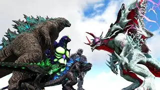 TEAM GODZILLA vs. KAITAN PRIME | ARK Kaiju Battle 🦎