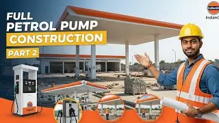 IndianOil Petrol Pump Full Construction Part -2  | Civil Engineer Step by Step Explained