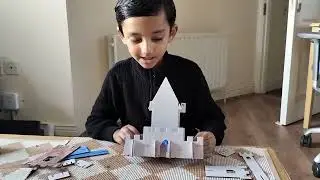 Anay making castle 🏰 | paper castle #craft