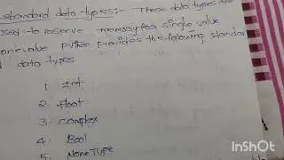 Data type in  python
