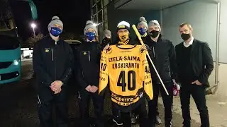 SaiPan joukkue kiittää kannattaja Ilkka Lötjöstä