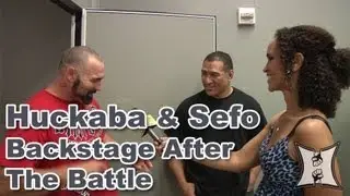 Ray Sefo + Dave Huckaba Share Some Laughs Backstage After Their WSOF 4 Fight