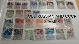 Old Russian and CCCP stamp overlook