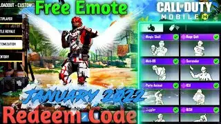 How To Get Free Emotes in COD Mobile | CODM Redeem Code | Free Emote January 2022