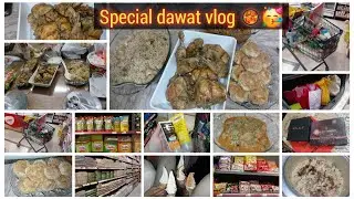 Aj gher per bulaya khas mehmano ko dawat per mazedar khanay bnaye🥘 monthly grocery ki 🛒🥳❤️