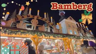 4K🌟Bamberg 🇩🇪Germany trip•Weihnachtsmarkt 🎄✨Christmas market walking•Europe