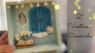 Ventada 3D decorada, super fácil 2° tutorial de la maratón buenísima Diy Crafts🖌✂️