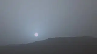 Why is the sunset blue on Mars?
