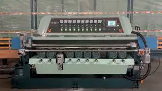 ZXM261P glass bevel machine automatic operation video, automatic grinding bevel operation process
