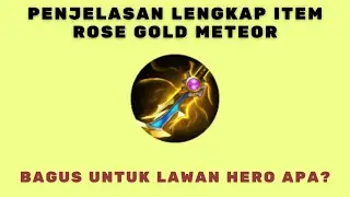 PENJELASAN LENGKAP DAN FUNGSI ITEM ROSE GOLD METEOR