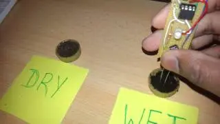 Moisture sensor using Coin cell powered Attiny85