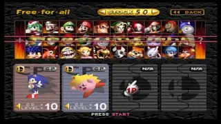 Smash Remix: Sonic Vs Kirby (Level 10 Hard CPU Battle!)